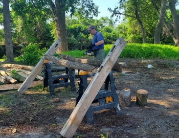 Steve Stopke split rail fence May 2021